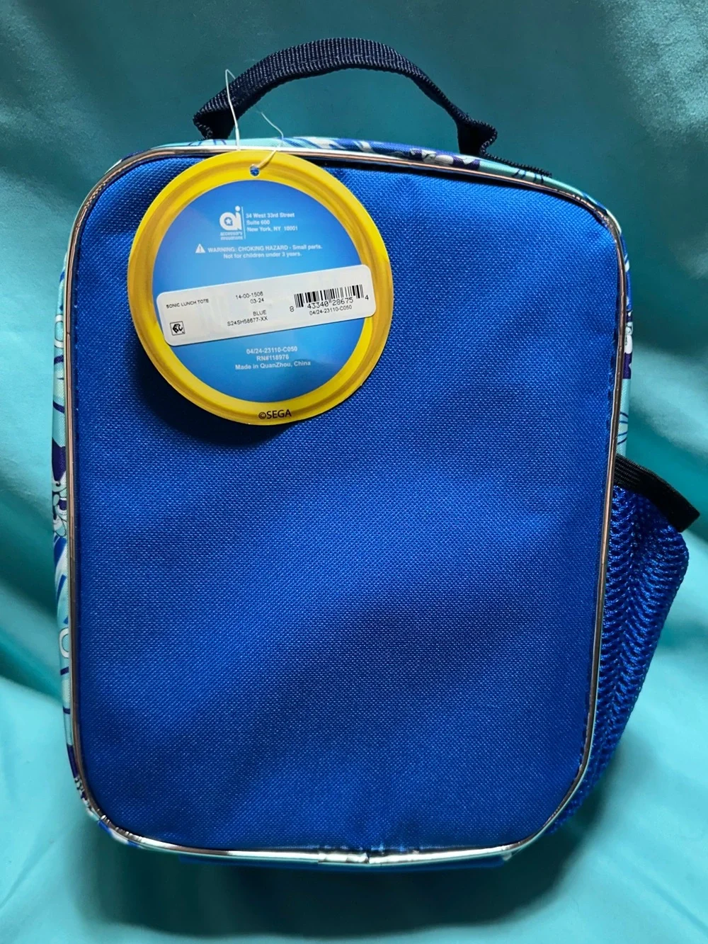 Sonic the Hedgehog- Featuring Sonic, Tales, and Knuckles Kids Lunch Bag